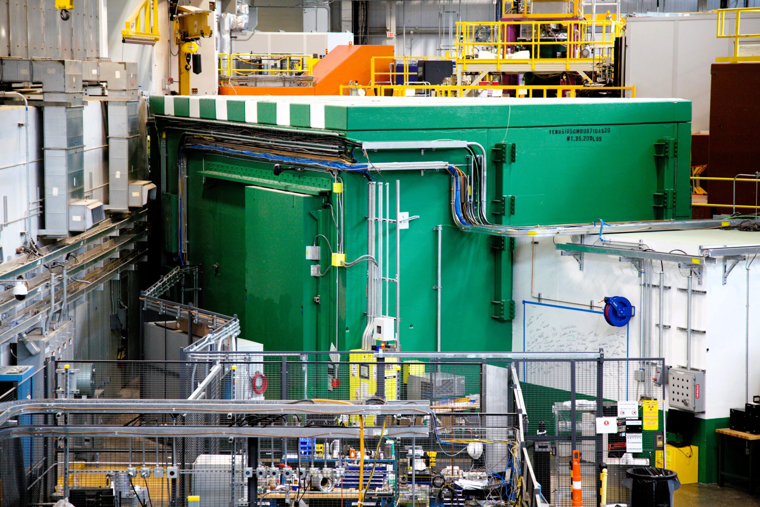 VENUS, slated for user beamtime next fall, dons ORNL green to symbolize involvement from scientists and researchers across ORNL.