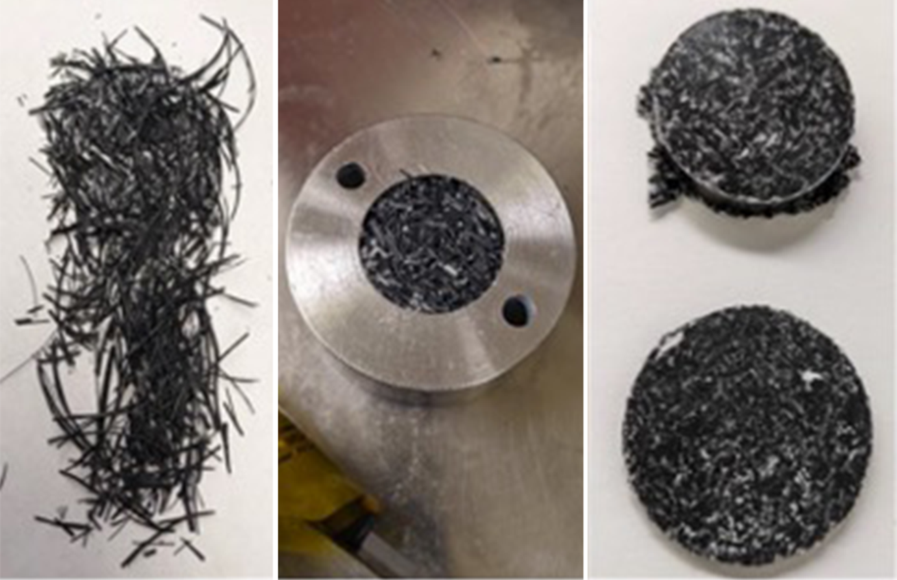 Pictured, above, are the encapsulated fibers, salt hydrates and polymers that are used in the encapsulation system. Credit: Andy Sproles/ORNL, U.S. Dept. of Energy