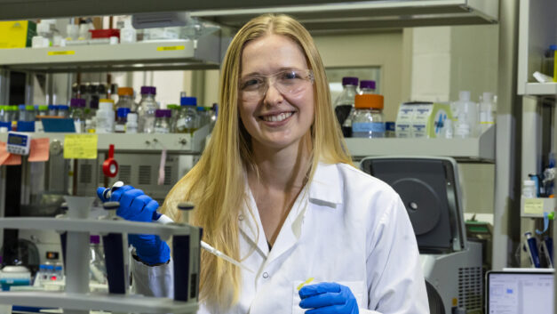 Rebecca Wilkes works in Lab 375, Building 1505, at Oak Ridge National Laboratory.