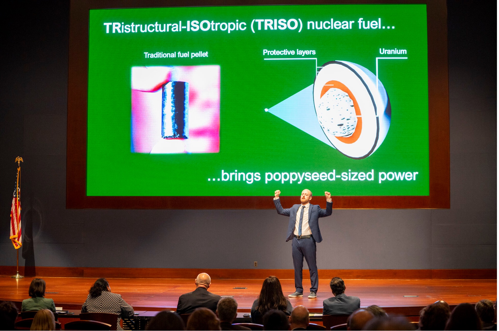 Bryan Conry presents his National Lab Research SLAM talk on TRISO nuclear fuel.