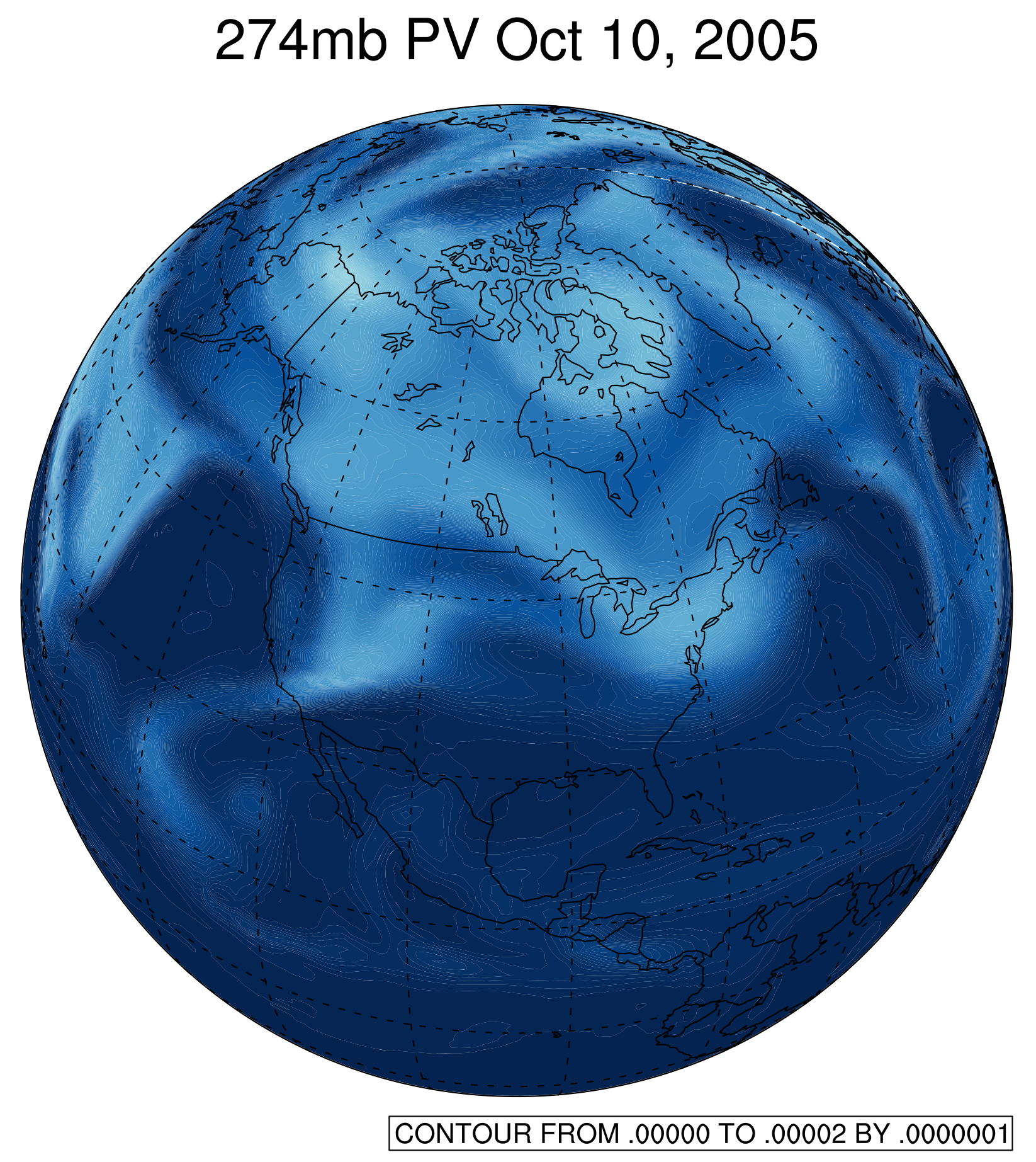 potential vorticity contours